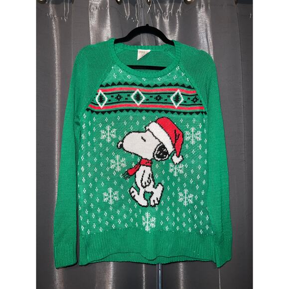 Ugly Christmas Sweatshirt Sweater Xmas Size Medium Snoopy - Picture 1 of 3